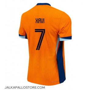 Alankomaat Xavi Simons #7 Kotipaita EM-Kisat 2024 Lyhythihainen